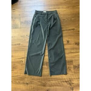 H&M Women's High Waist Wide Leg Gray Pants Size 6